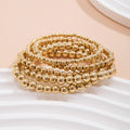Trendy Layered Round Beaded St - DippedShop Wholesale - #4323