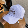 Striped Bowknot Baseball Cap - DippedShop Wholesale - #6483