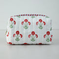 Vinatge Floral Print Large Capacity Cosmetic Bag 6S10BOB1041