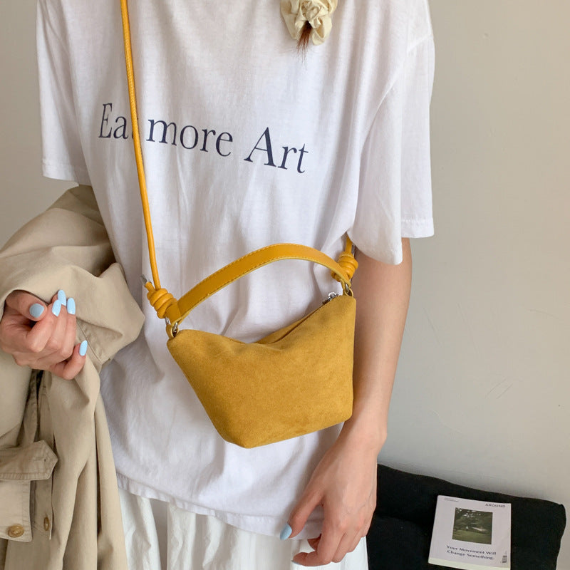 Simple Solid Color Dumpling Crossbody Bag 6W10BBG1870
