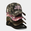 Retro Distressed Camo Embroidery Baseball Cap 8BK6HAT194L
