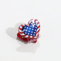 Stylish USA Flag Love Shape Nonslip Hair Clip 8AS6HCP58T