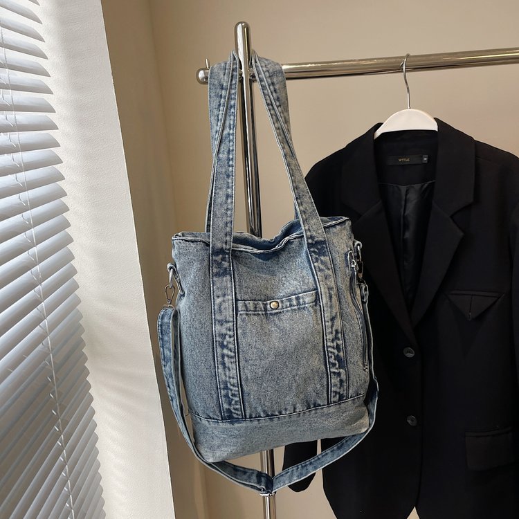 Casual Washed Distressed Crossbody Bag 6W10BBG1398