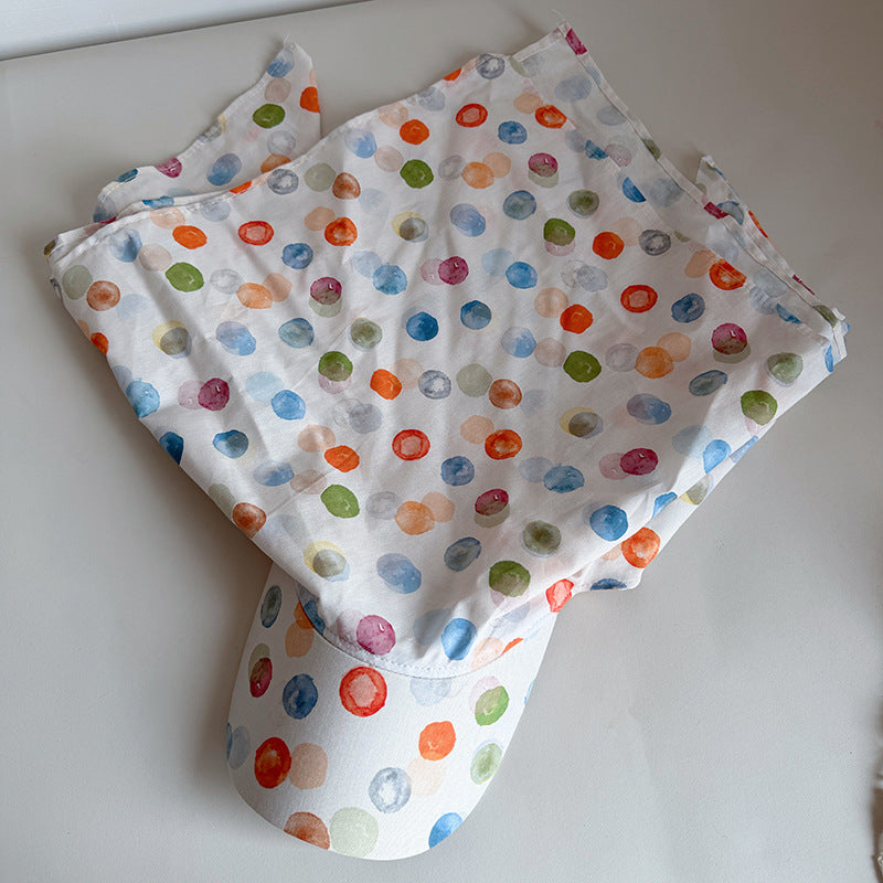 Colorful Polka Dot Summer Tie Back Bandana Cap MK2BW6W6HAT90