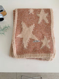 Star Embroidered Knit Scarf - DippedShop Wholesale - #7491