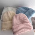 Cute Thicken Warm Wool Blend Knit Beanie Hat 6W6HAT550