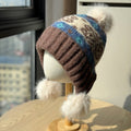 Jacquard Fleece Earflap Beanie - DippedShop Wholesale - #6531