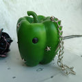 Punk Studded Spiked Faux Fruit Vegetable Bag Charm 6W10BBC706