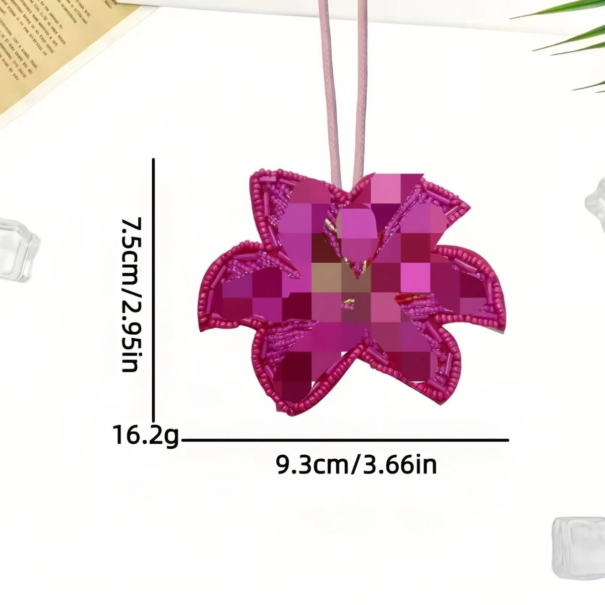 Sweet Handmade Beads Floral Pendant Bag Charm 6W10BBC806
