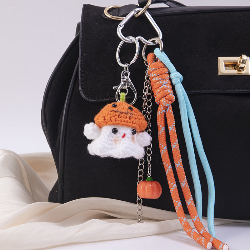 Halloween Pumpkin Rope Braided Bag Charm DP25G420