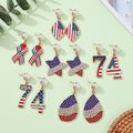 Elegant USA Flag Letter Pendant Link Necklace 8ZA6JNC290L