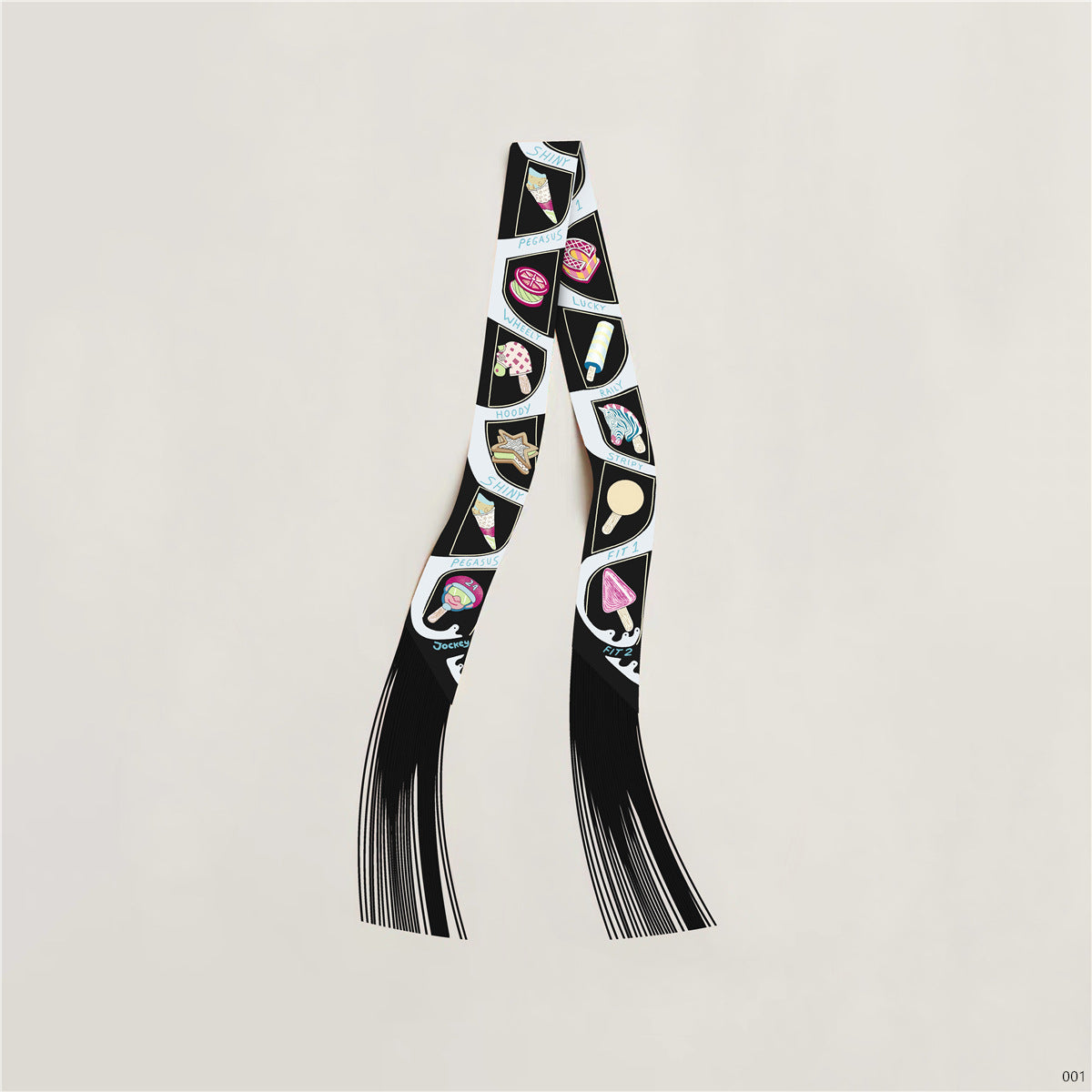 Floral Tassel Silk Scarf - DippedShop Wholesale - #1923
