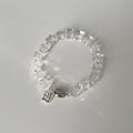 Simple Transparent Crystal Beaded Chain Bracelet 6W6JBR340