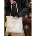 Simple Hollow Out Solid Color Shoulder Bag 6S10BBG1461