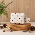 Minimalist Polka Dots Heart Charm Trifold Wallet 6S10BWB97