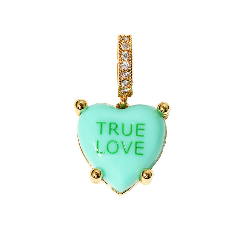 Minimalist Heart Pendant Choker Necklace 6W6JNC451