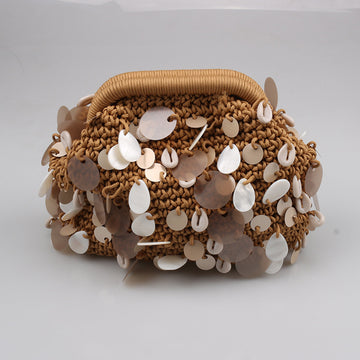 Handmade Shell Sequin Braided Bags DP25C814