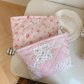 Floral Cotton Makeup Bag - DippedShop Wholesale - #9779