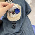 Cute Mini Lamb Wool Coin Purse Earbud Case 6S10BWB107