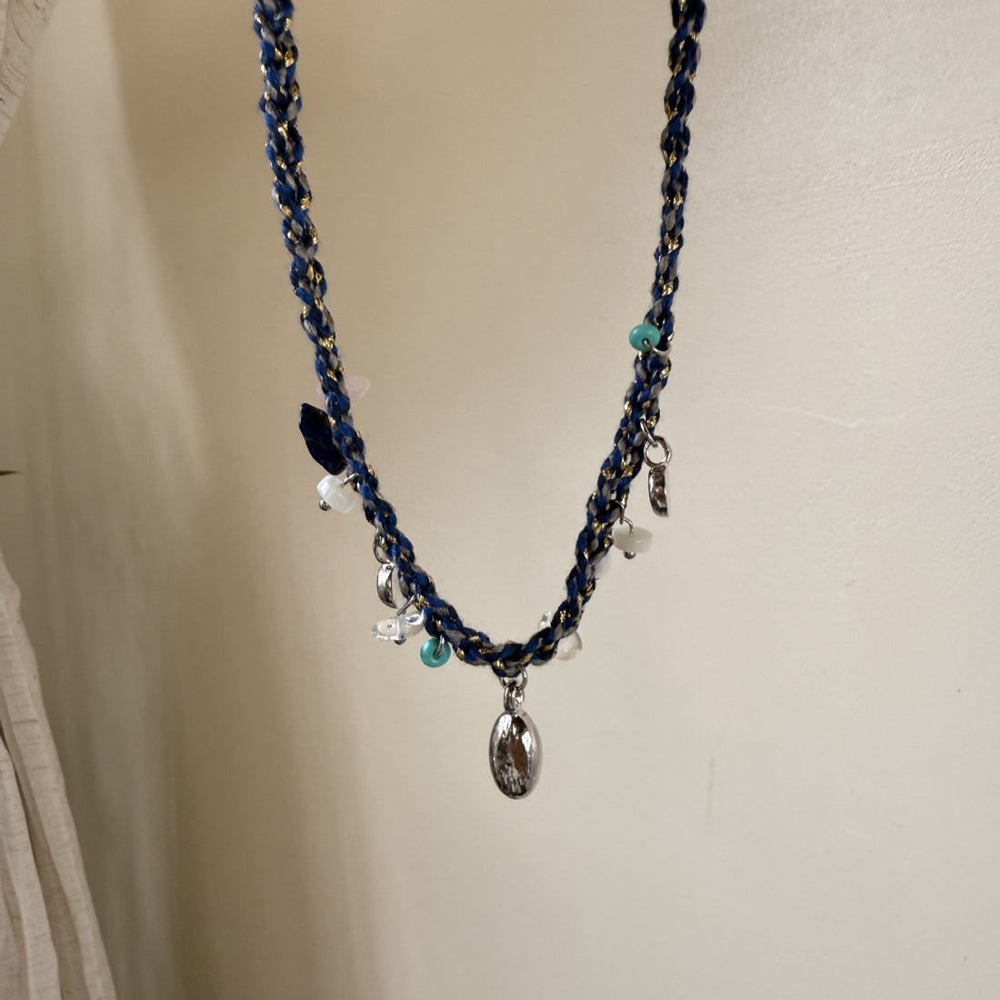 Handmade Shell Conch Braided Cord Necklace DP25F844