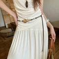 Boho Starfish Shell Beaded Braided Waist Belt 6W6JBT197