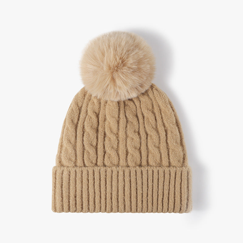 Cable Knit Pompom Beanie - DippedShop Wholesale - #7603