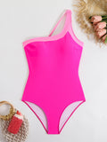 Vintage One-Shoulder Swimsuit - DippedShop Wholesale - #9939