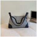 Stylish Color Block Metal Buckle Shoulder Bag 6W10BBG1350