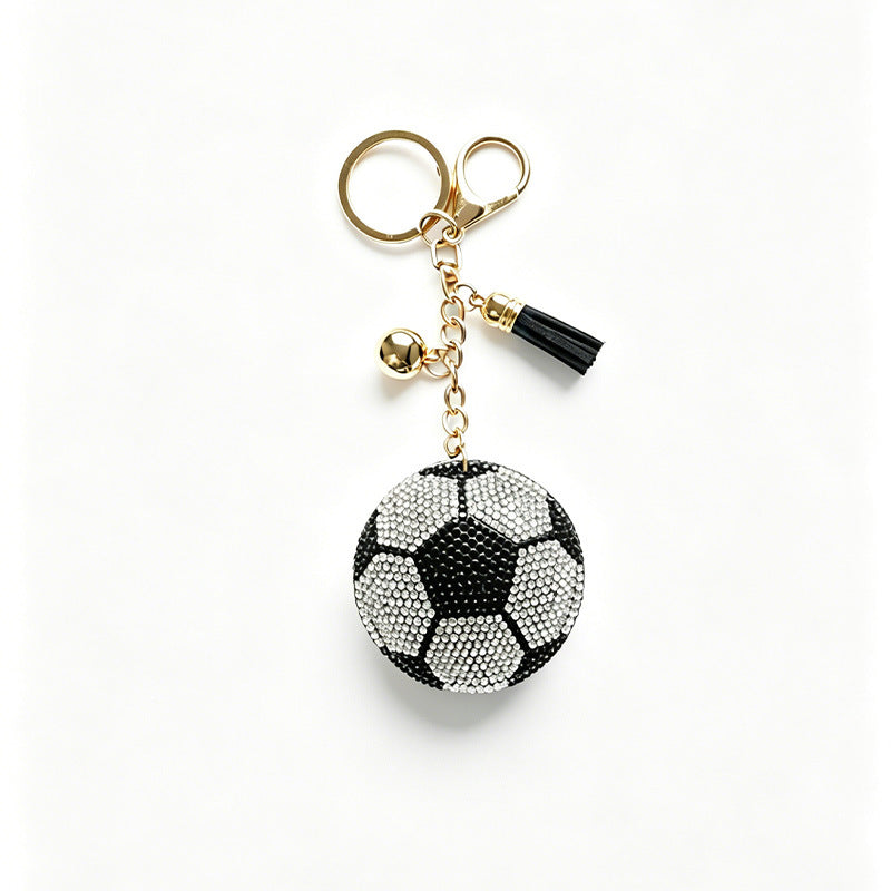 Stylish Rhinestones Basketball Pendant Bag Charm 6W10BBC824