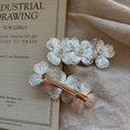 Sparkly Rhinestone Flower Duckbill Hair Clip 6W6HCP1676