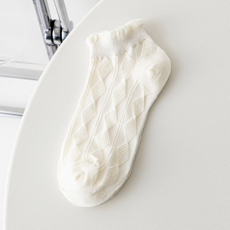 Sweet Ruffle Ankle Socks - DippedShop Wholesale - #6915