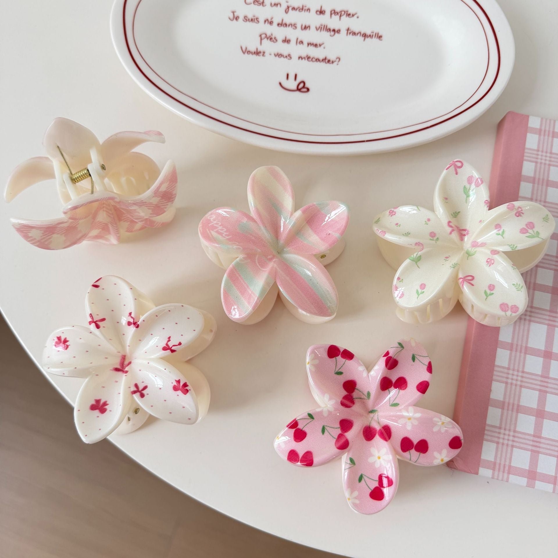 Hibiscus Flower Hair Claws - DippedShop Wholesale - #8483