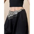 Chunky Round Disc Tassel Beaded Waist Chain 6W6JBT146