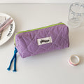 Color Block Plaid Large Capacity Makeup Bag MK2BW6S10BOB57