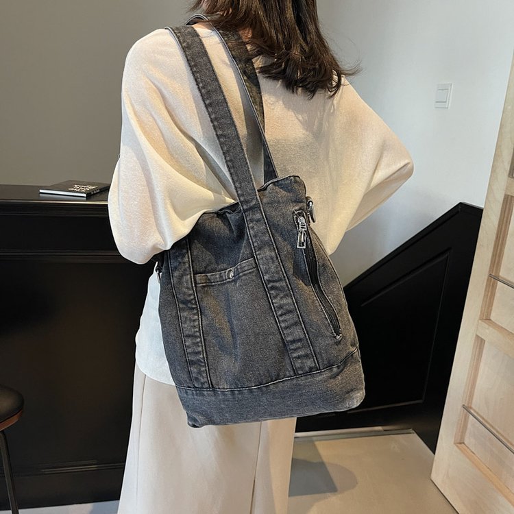 Casual Washed Distressed Crossbody Bag 6W10BBG1398