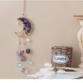 Natural Stone Moon Suncatcher - DippedShop Wholesale - #2259