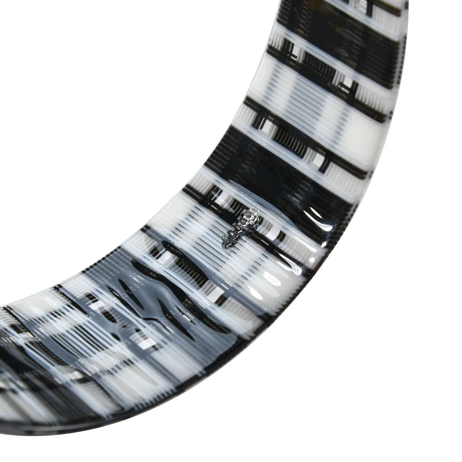 Vintage Plaid Pattern Acetate Wide Headband MK2PIM6W6HBD62