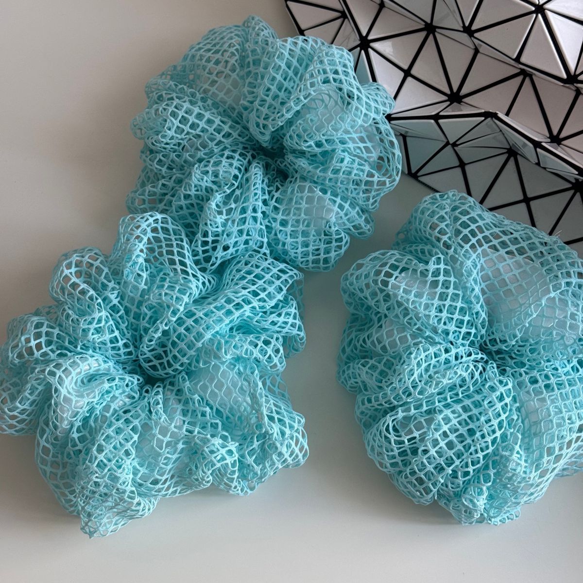 Simple Solid Color Hollow Elastic Hair Scrunchies MK2BW6W6HSR91