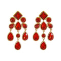 Crystal Teardrop Dangle Earrings - DippedShop Wholesale - #9123