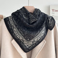 Color Block Silk Scarf - DippedShop Wholesale - #5715