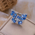 Butterfly Rhinestone Open Ring - DippedShop Wholesale - #5795