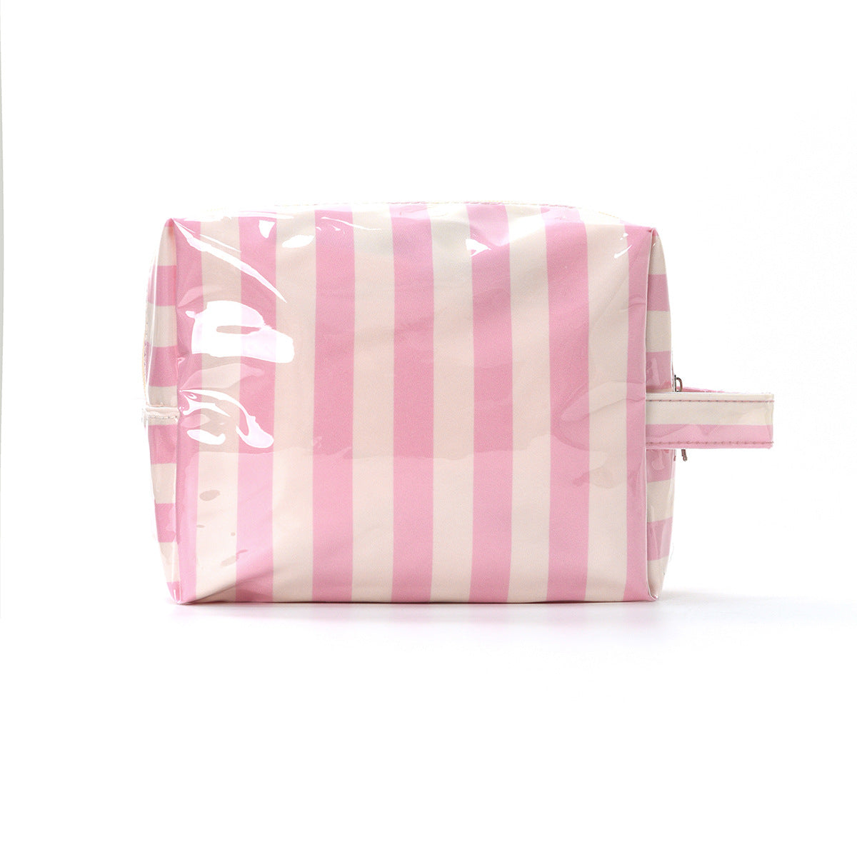 Fashion Color Block Striped Portable Makeup Bag MK2BW6S10BOB64
