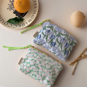 Simple Flower Print Mini Make Up Bag DP25A585