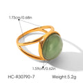 Gold Plated Stone Ring - DippedShop Wholesale - #4067