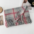 Classic Plaid Thicken Fringe Shawl - DippedShop Wholesale - #7955