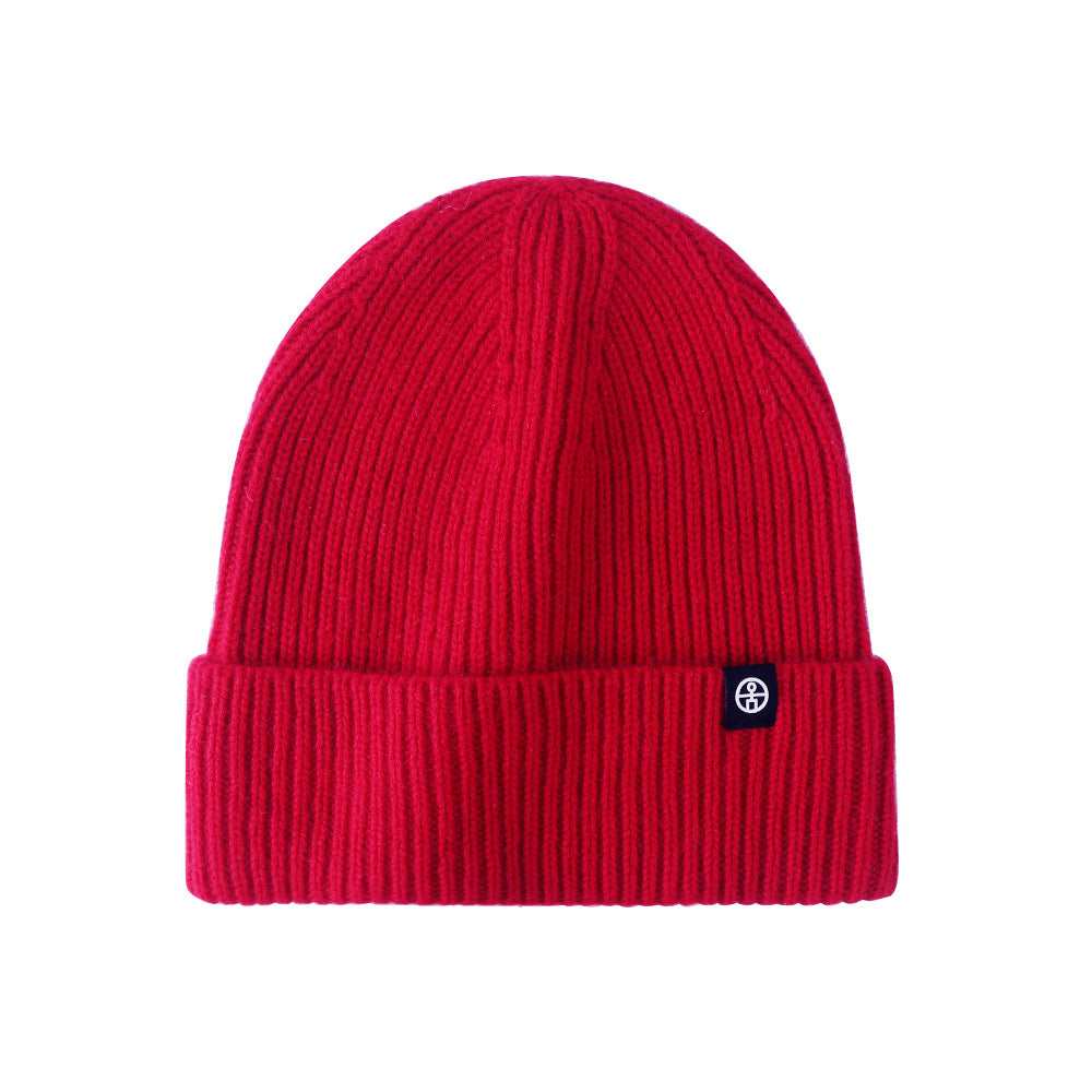 Casual Wool Blend Solid Color Knit Banie Hat 6W6HAT660