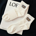 Letter Embroidered Socks - DippedShop Wholesale - #8483
