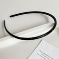 Minimalist Solid Color Sparkling Diamonds Thin Headband MK2SPM6W6HBD01