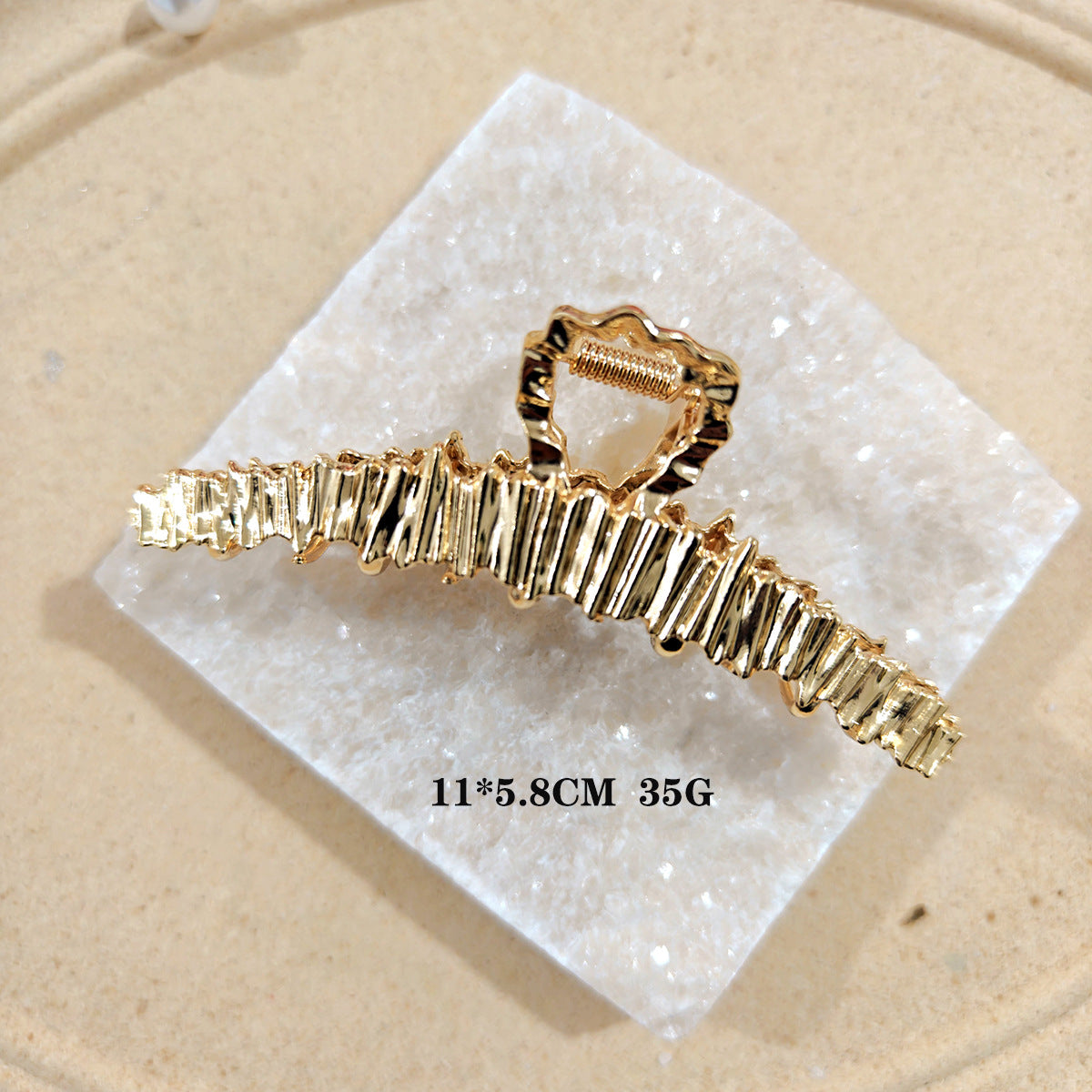 Vintage Gold Plated Geometric Large Hair Claw MK2MBEP6W6HCP366