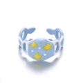 Polka Dot Enamel Ring - DippedShop Wholesale - #8595